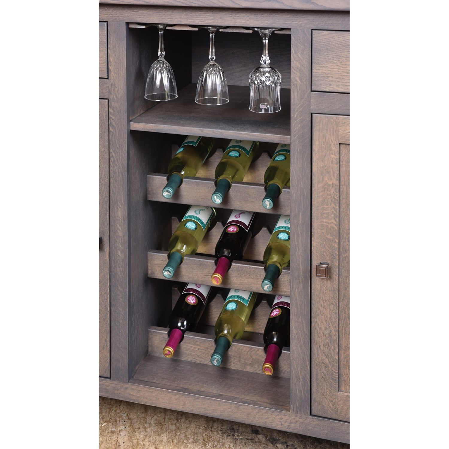 Contemporary store wine cabinet